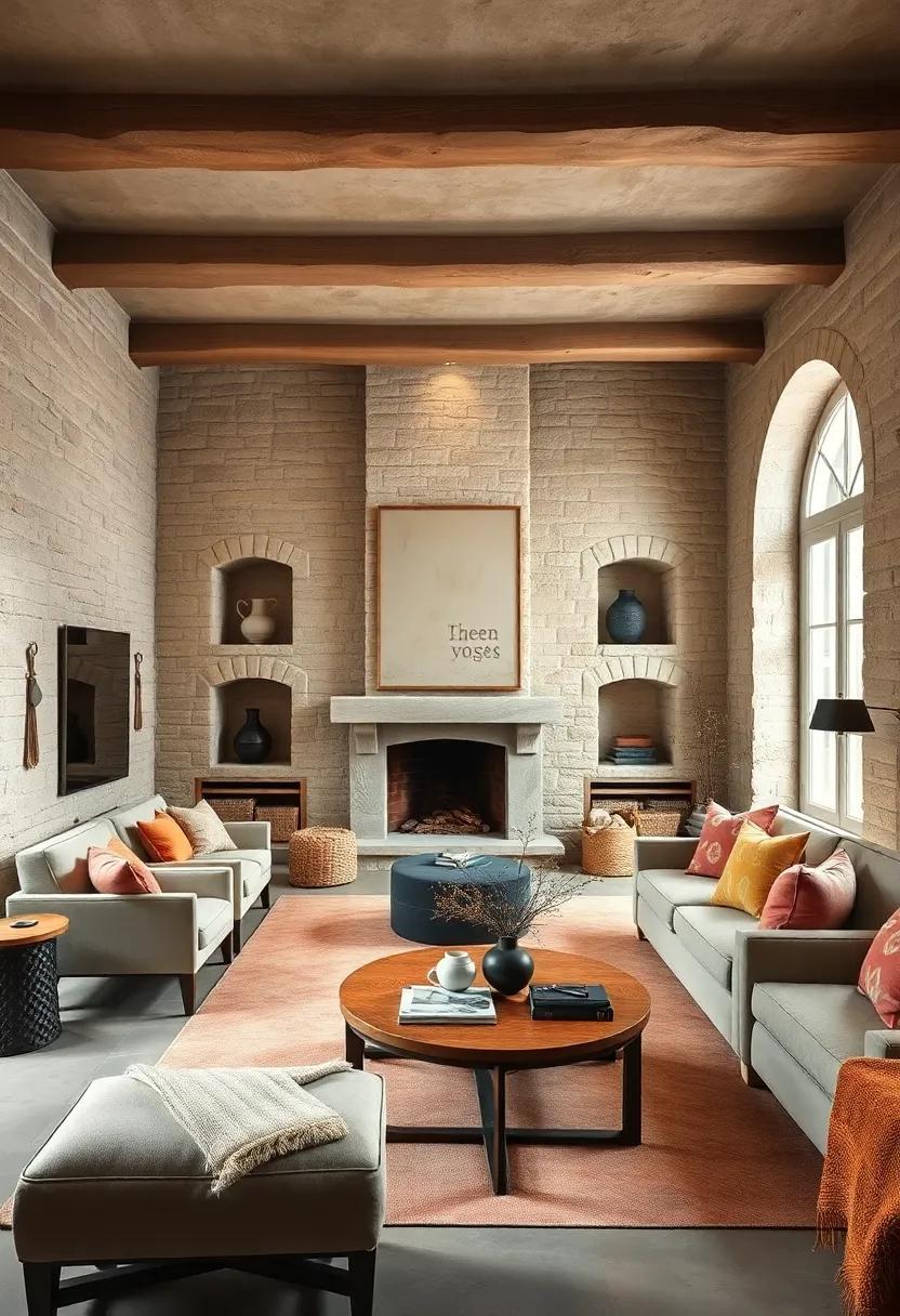 Incorporate⁢ built-in⁣ niches in stone walls ‍to display ‍antique French ceramics or ⁣rustic baskets