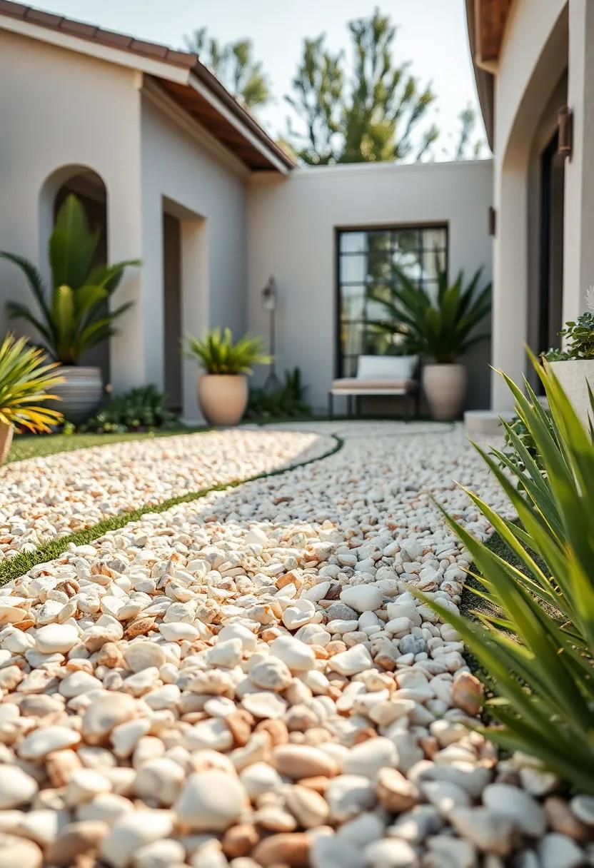Close-Up View ‍of Textured Crushed Seashells Combining Soft Whites⁢ and Pastels Under Gentle Sunlight