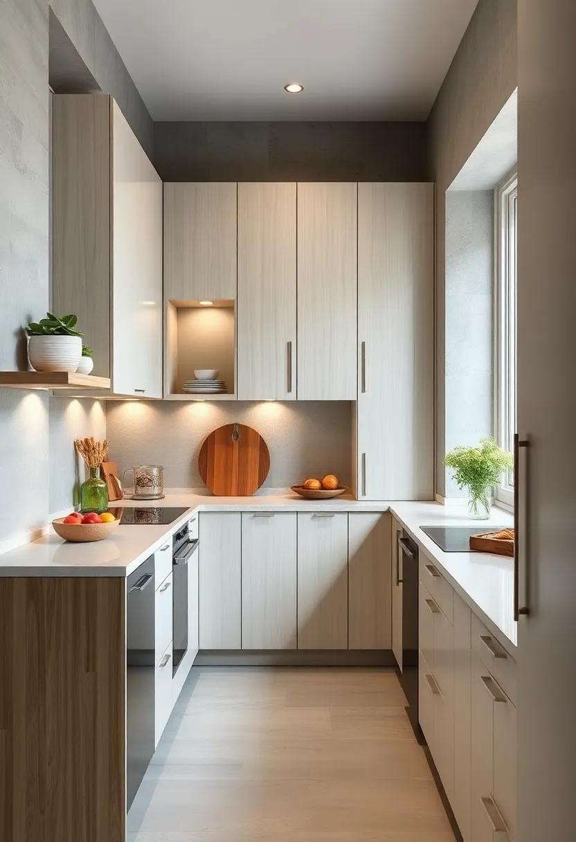 Use vertical‌ dividers inside cabinets to store baking sheets and cutting boards neatly