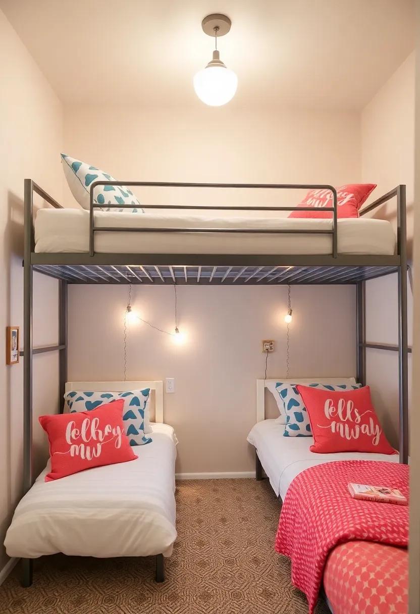 Clip-on Accessories: Use decorative⁢ clip-on​ accessories, such as ⁢small string lights or photo⁢ frames, to add a personal touch to ⁣each bunk