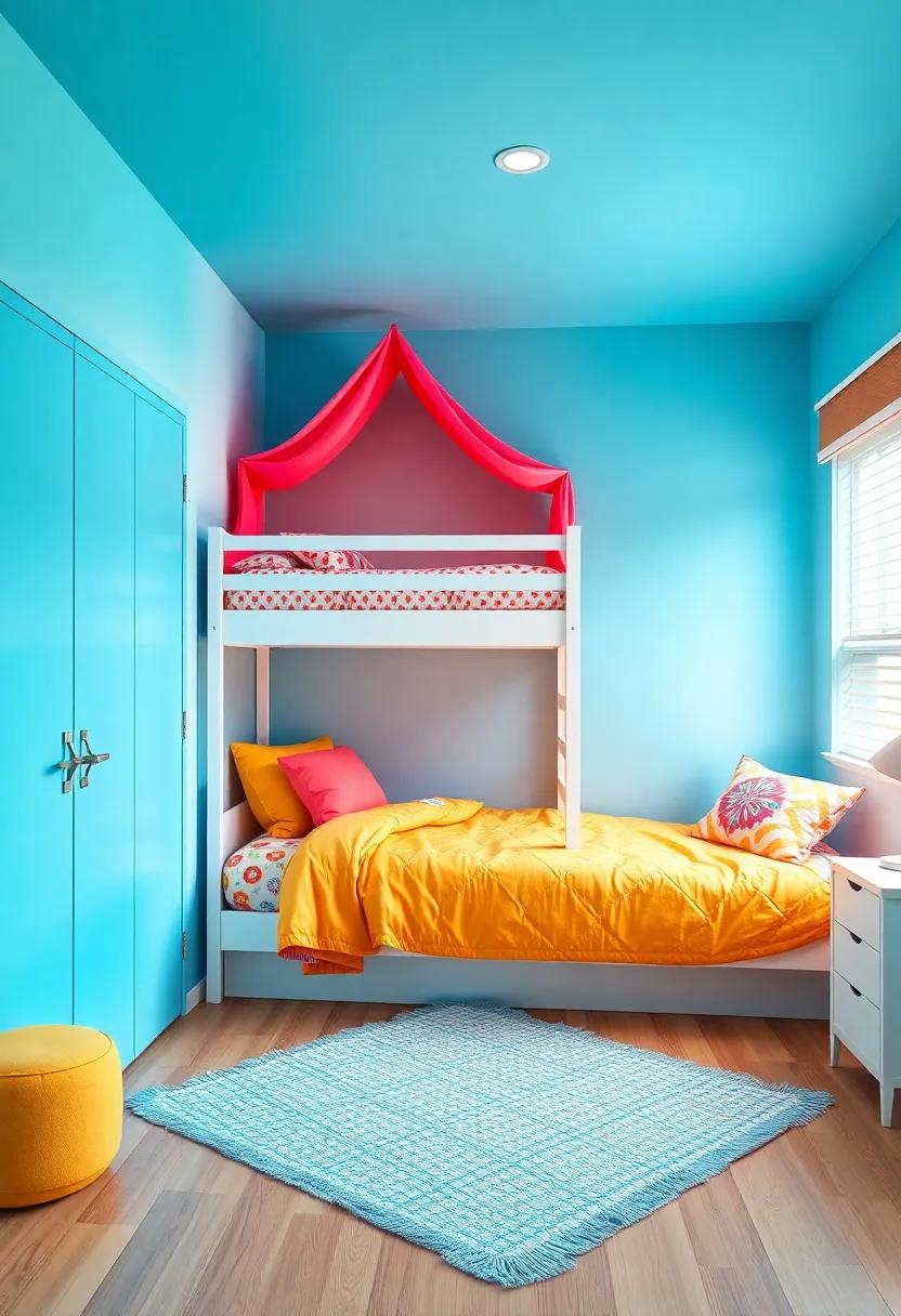 Colorful Bedding: Choose fun ​and⁣ colorful bedding sets that allow for easy changes, letting the girls express their personalities‍ through different⁢ designs