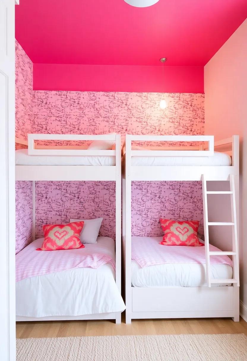 Temporary ‌Wallpaper: Use peel-and-stick⁣ wallpaper to add a fun pop of‍ design ‌above ​the beds, ⁢making it easy to update ​as styles change