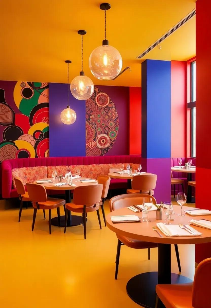 The Colorful collective: Encounter a vibrant ‍dining room where bold colors and patterns converge,‌ creating ⁣a playful yet sophisticated setting ⁤for culinary adventures