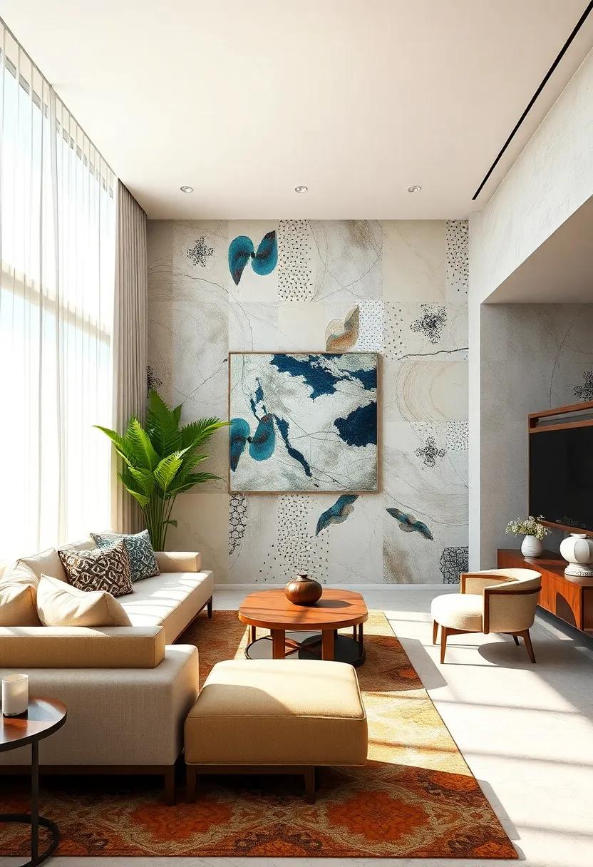 Delicate Brush ⁢Strokes Evoking Classic⁤ European Renaissance Patterns Intertwined with Aboriginal Dot Painting‌ Motifs