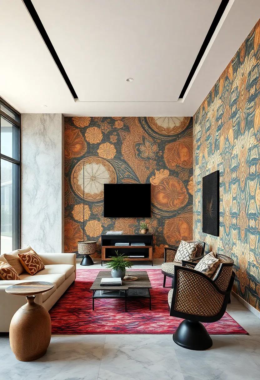 Global‍ Fusion-Inspired Mixed Patterns Celebrating the Harmony of East⁣ Asian Motifs and African tribal Textures