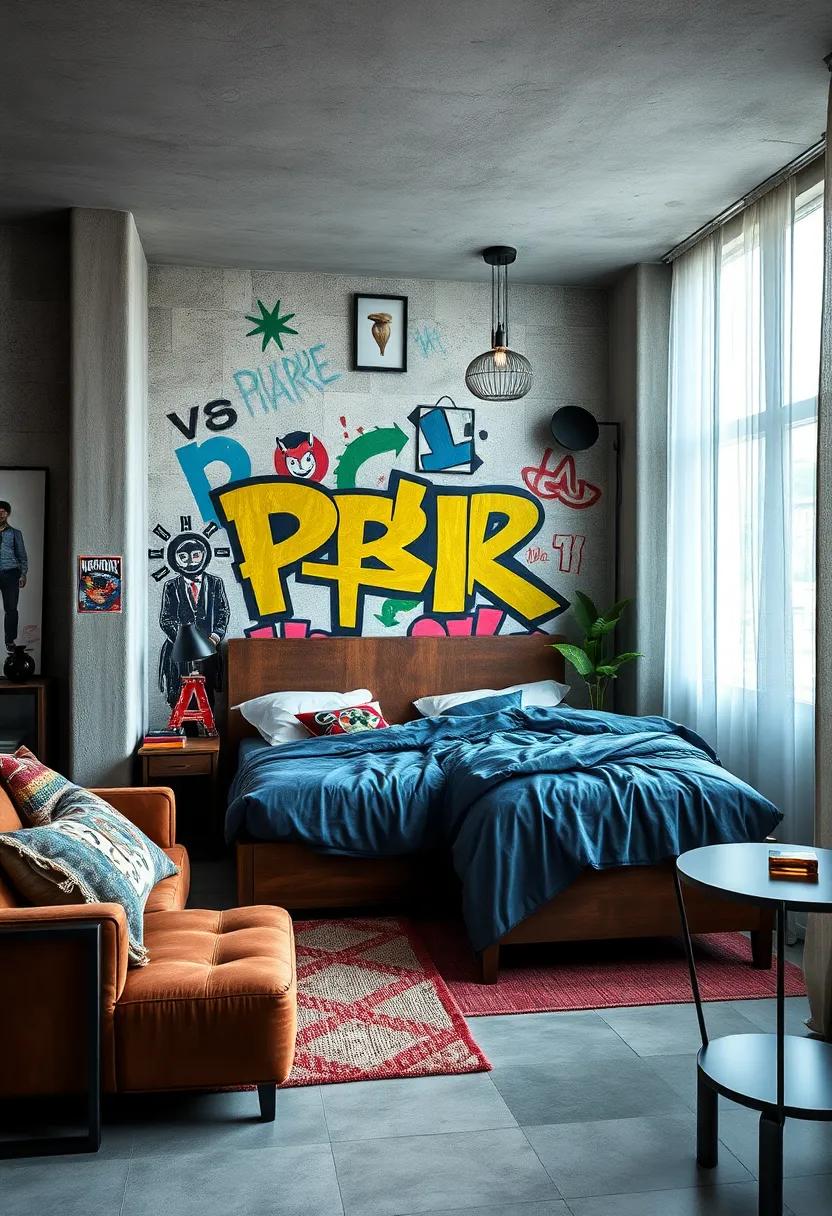 Add a mix‍ of industrial furniture with metal and wood finishes