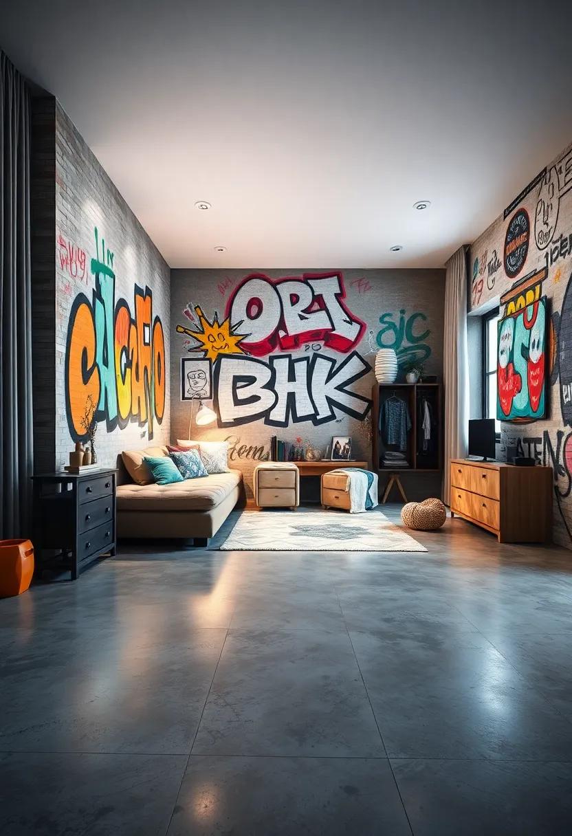 Incorporate concrete or cement-look flooring for a gritty base