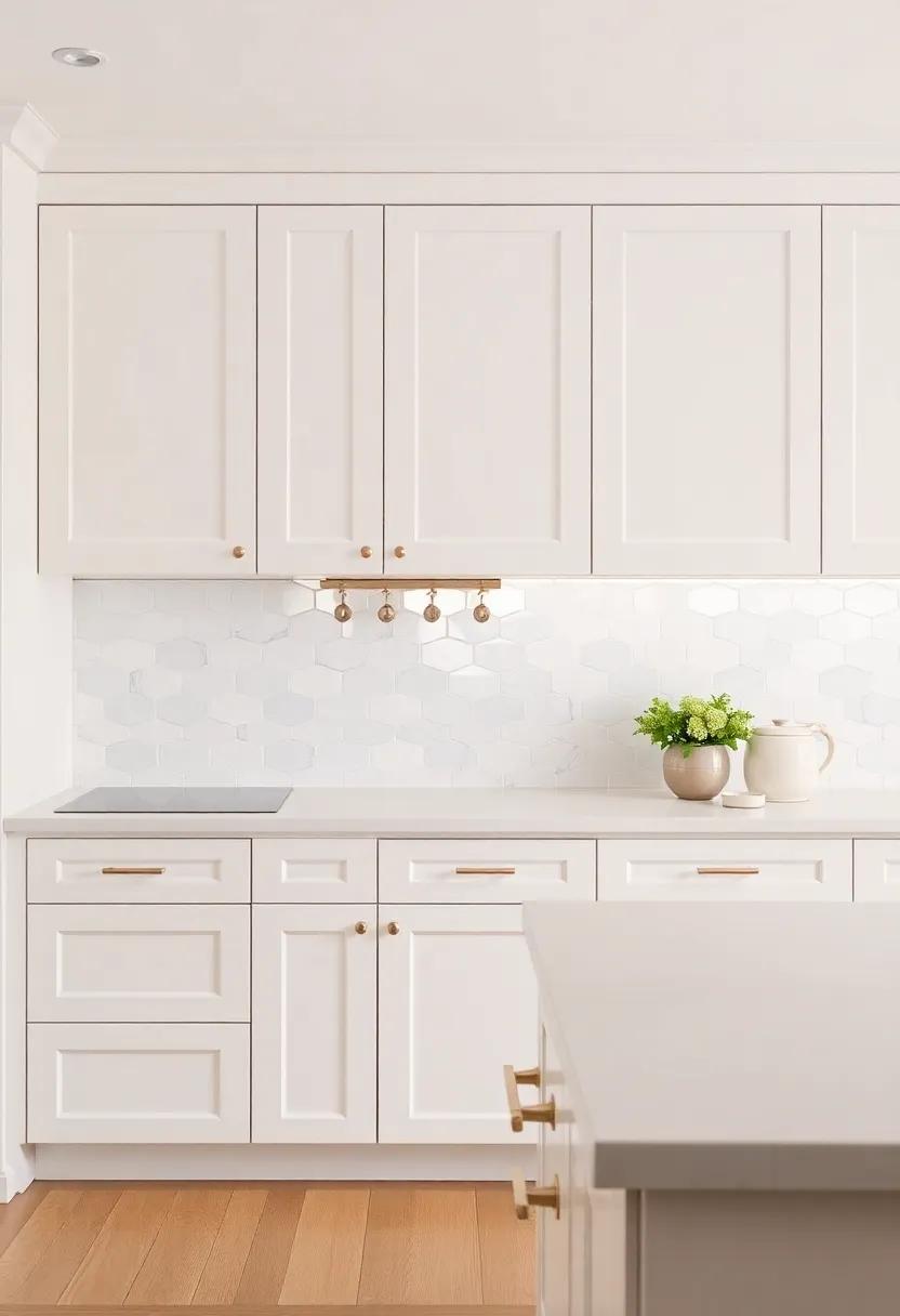 Coordinating Hardware: Sleek, polished nickel or champagne gold⁣ cabinet handles complement⁣ ivory tones, adding refined touches without overpowering the soft palette