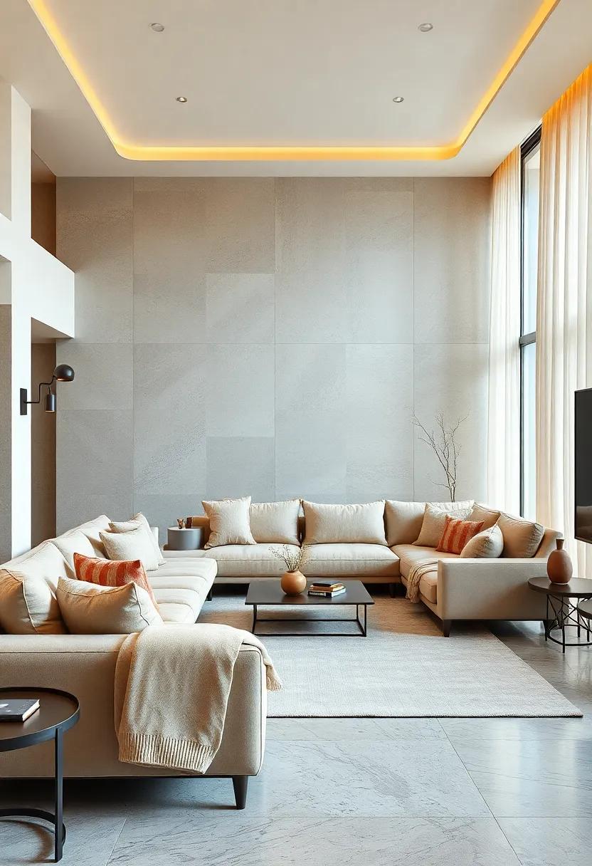 Elevate Your Living Room Ambiance with Beige Furniture and Subtle⁤ Layered Textures for ‍a Timeless ​Minimalist Look