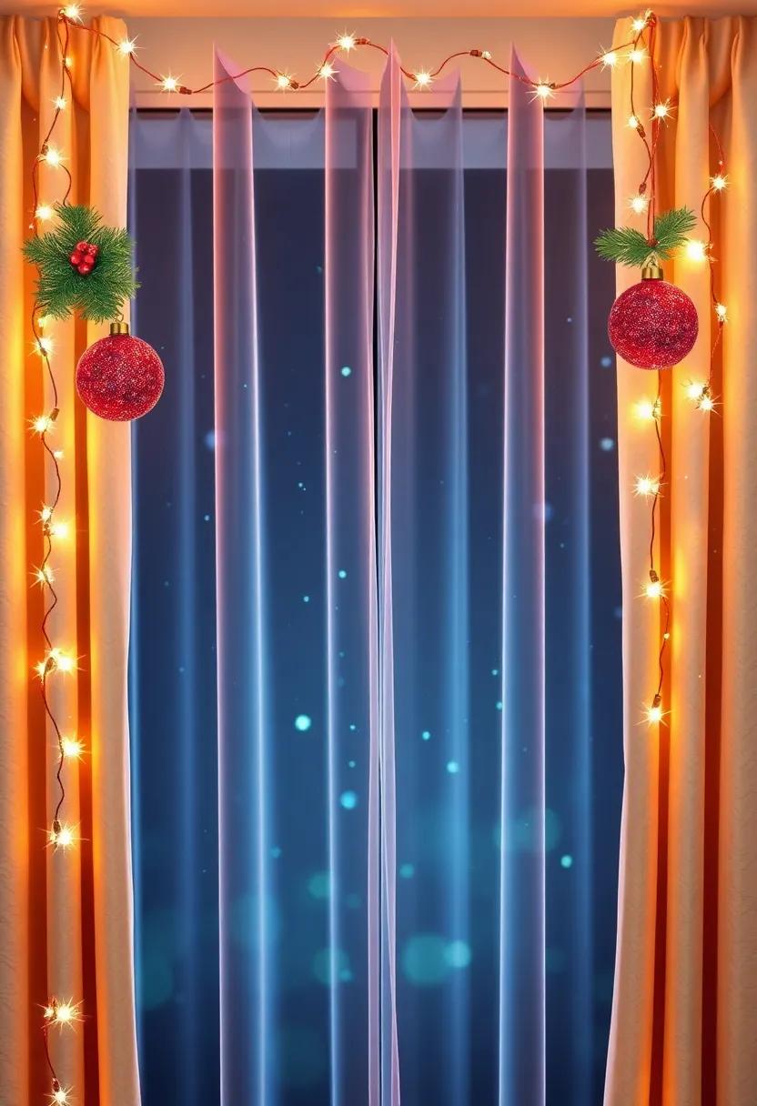 Shimmering Ornaments: Capture the essence of the season with curtains showcasing‌ vibrant holiday ornaments that catch the light and shimmer beautifully