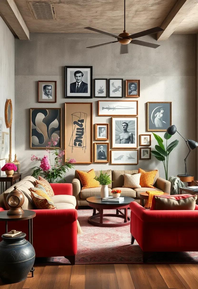 Arranging Eclectic Wall Art Galleries that Blend Vintage Frames with Modern Prints Seamlessly