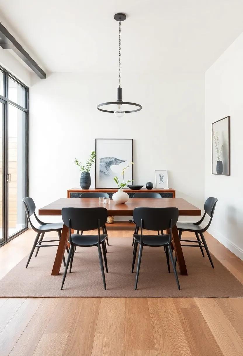 Metal Accents:⁢ Choosing the Right Fixtures for a Striking Dining ⁣Room Look