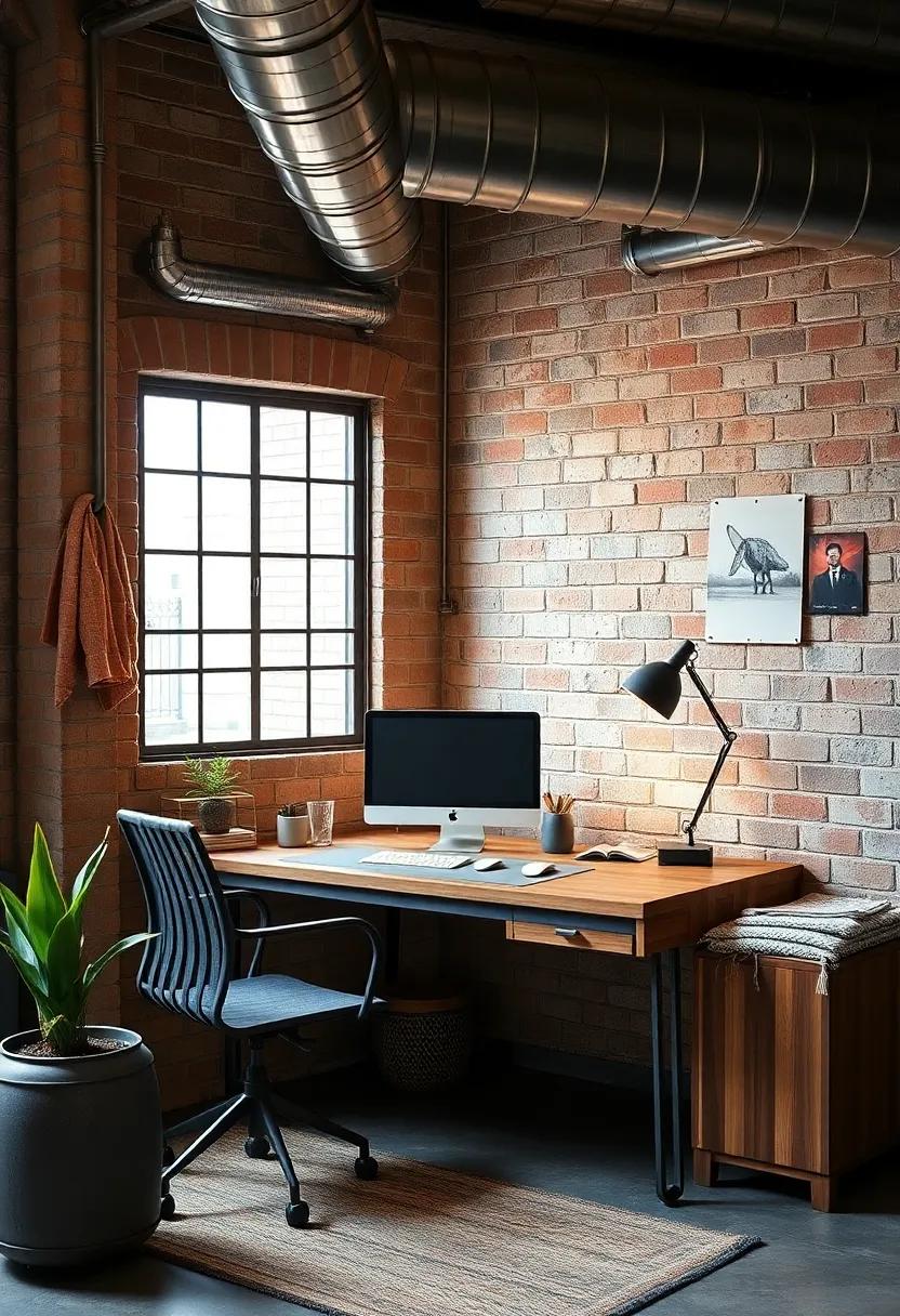 Play with Textures: Mix and match materials like metal, wood, and textiles to create an industrial look that feels warm and inviting yet distinctly stylish