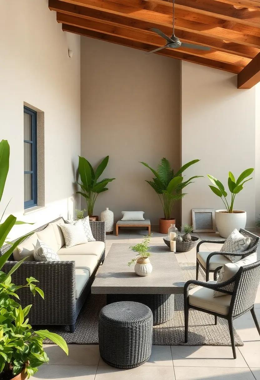 use sustainable materials ‍for furniture and decor, embracing eco-friendly practices ⁢while crafting a stylish ‌and functional outdoor environment