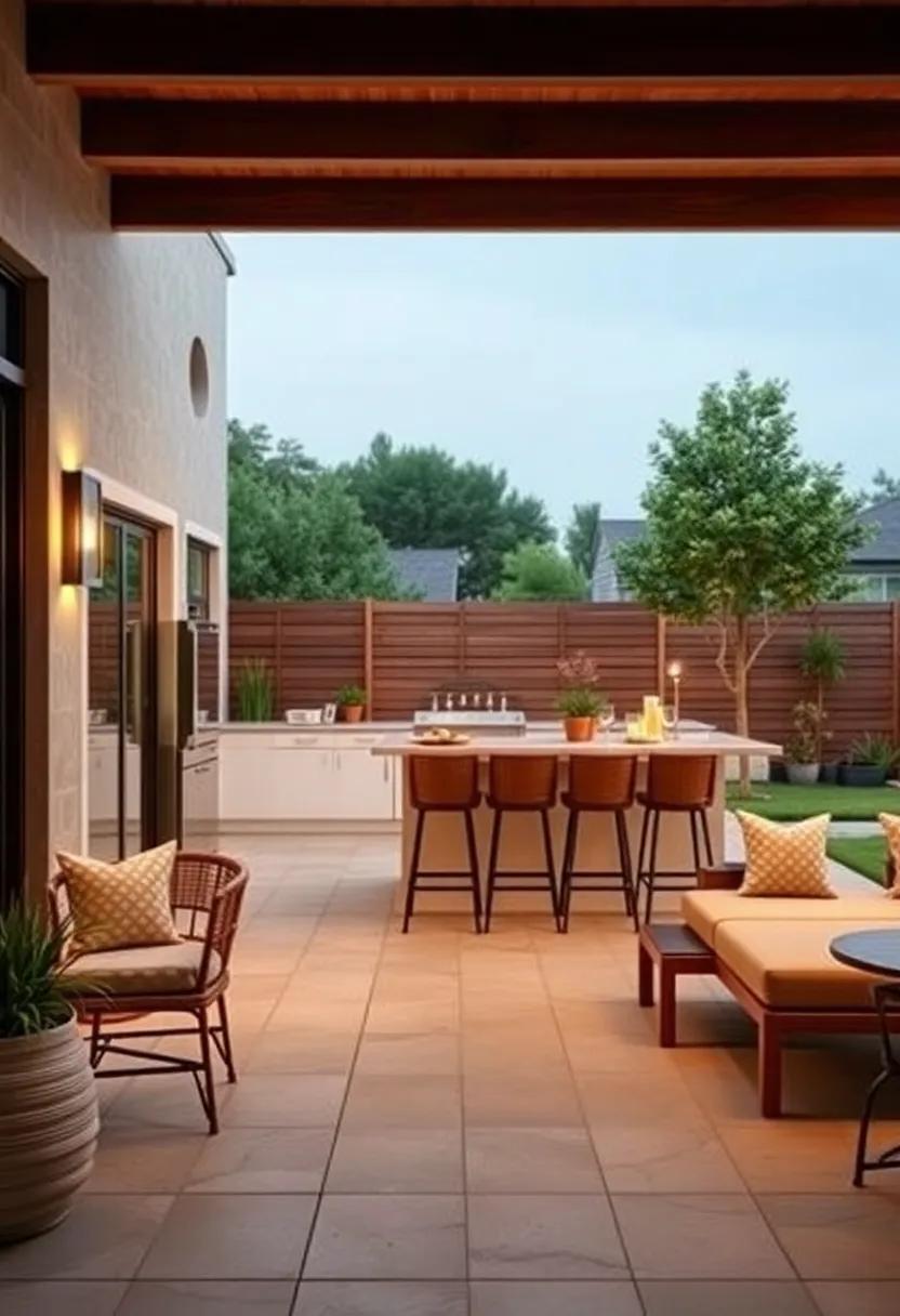 Curate an outdoor bar area, complete​ with high-top stools and a small counter, to entertain ⁢guests while keeping the party lively and engaging