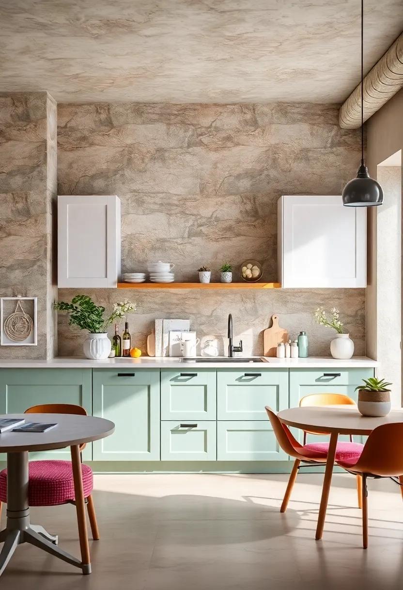 Soft Mint and Warm White – A refreshing mint paired with warm white cabinetry creates an airy and ⁤inviting kitchen atmosphere