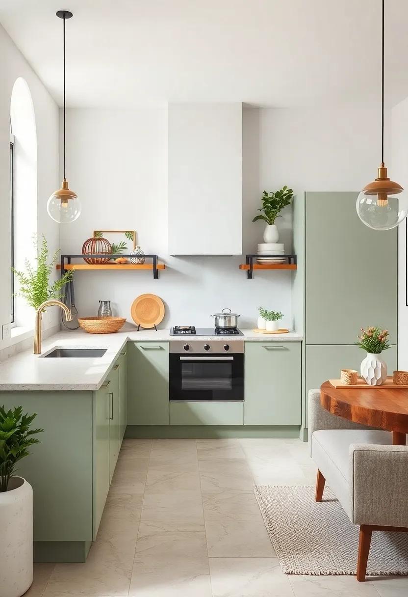 light ‍Sage and off-White – Sage green brings a hint of nature indoors without sacrificing lightness