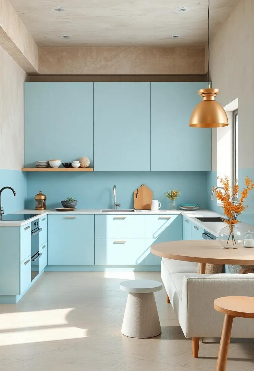 Ice Blue and Light​ Beige – Crisp ice blue mixed with light beige creates a clean⁤ and expansive environment