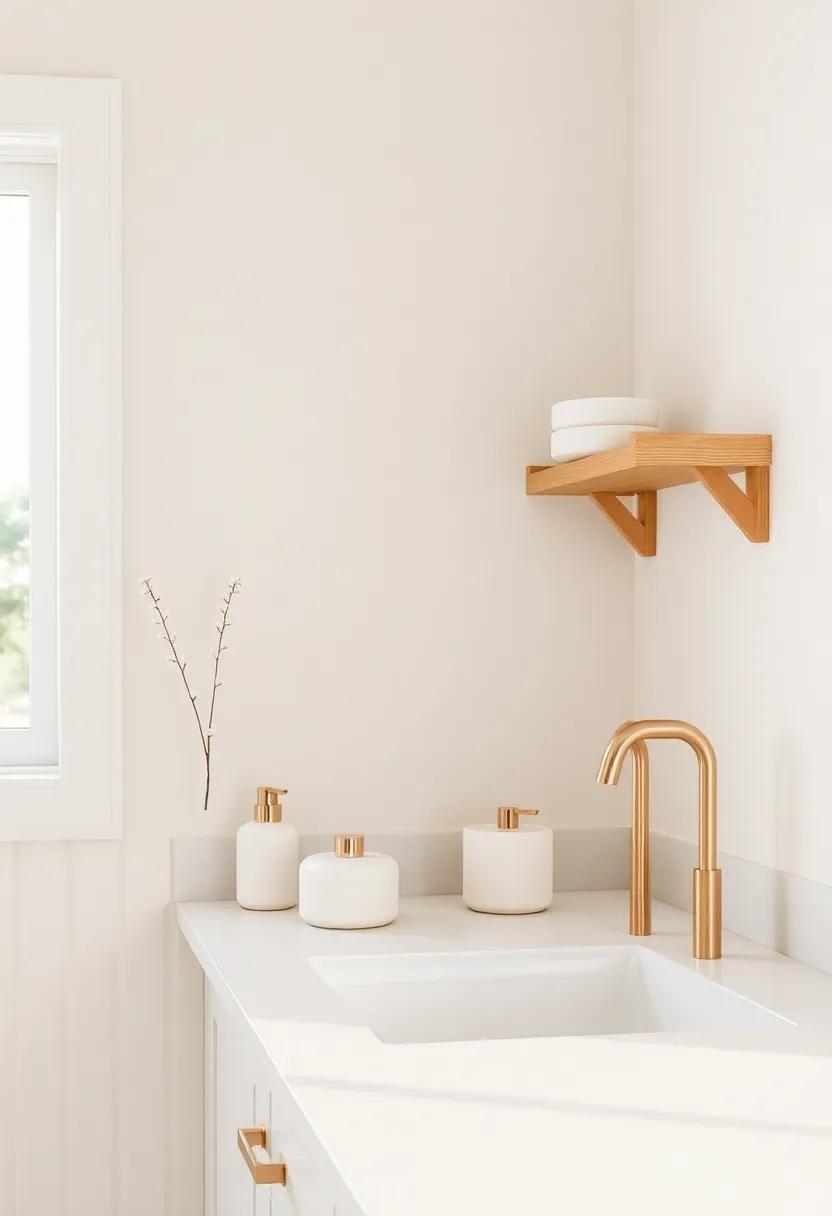 Soft Ivory‍ Countertop ​Accessories Adding Practicality‌ Without Distracting From calmness
