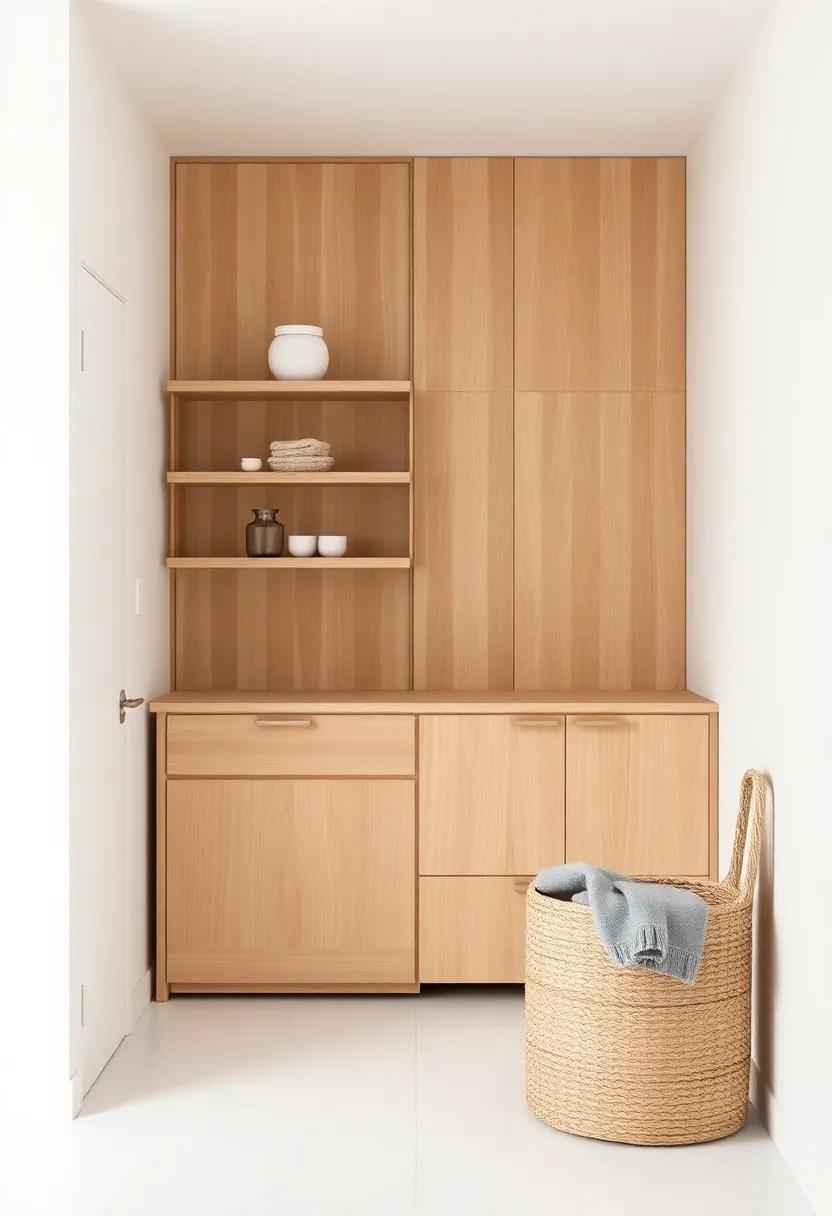 Light Wood accents ‍Blending Seamlessly with Neutral Walls for Warmth and Balance