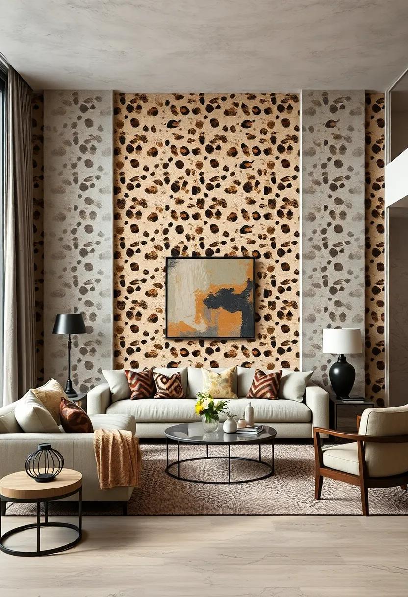 Bold Cheetah Spots: Channel dynamic energy through bold cheetah spot wallpaper that adds a modern twist to traditional animal prints