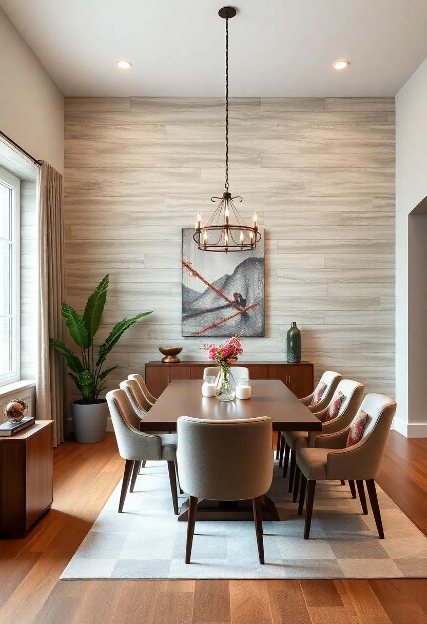 Contemporary farmhouse style with shiplap walls ‍painted⁣ in muted tones, blending casual texture with polished luxury elements