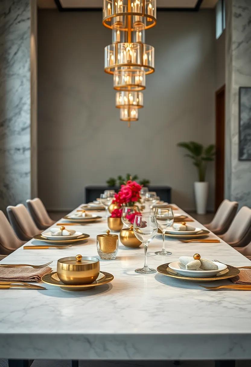 elevate Your ‍Table with Luxurious Metallic Accents and Fine China Settings for an Opulent⁢ Dining⁤ Ambiance