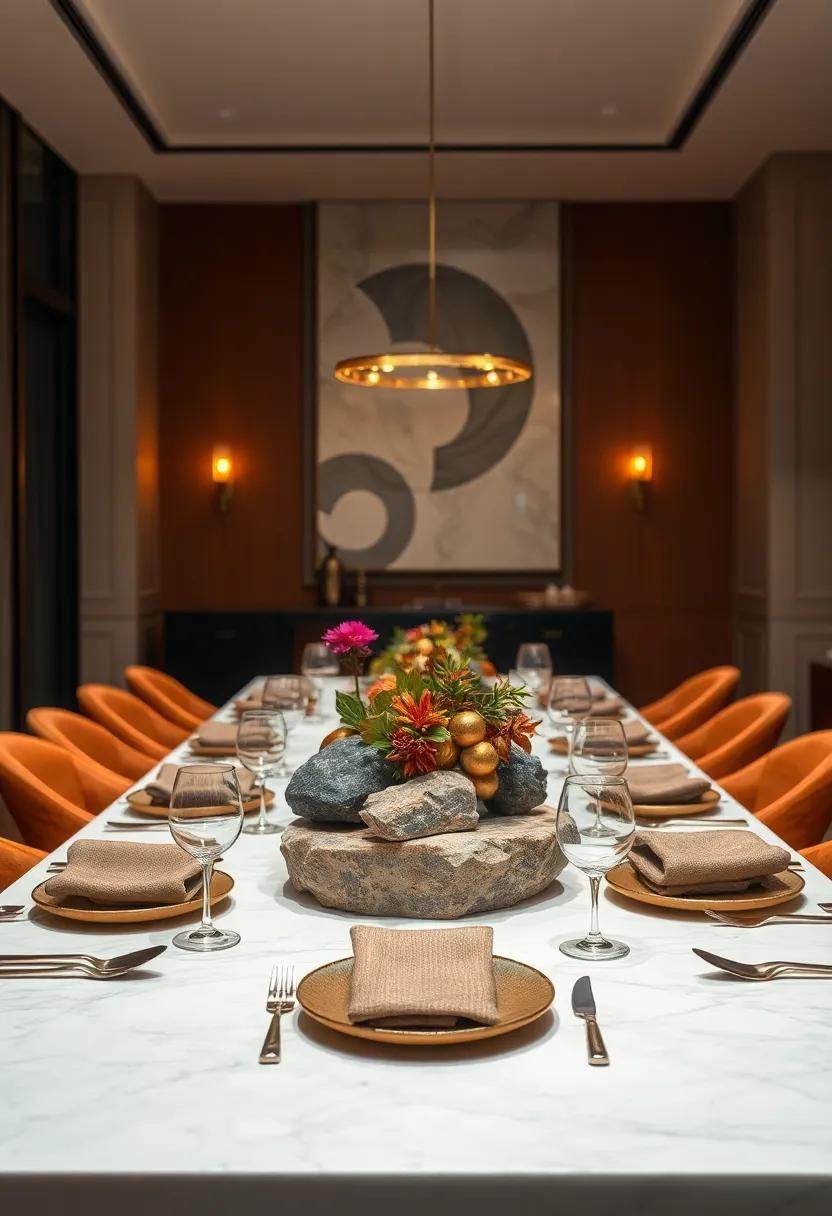 sculptural Centerpiece Designs Featuring Mixed Metals and⁣ Textures ‍for Visual Interest and Grandeur
