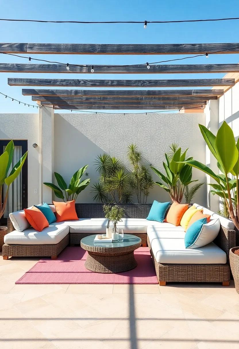 al Fresco Lounge: Incorporate comfortable daybeds, ​oversized ​cushions, and pops of color to ⁣build ‍a laid-back lounging space for lazy afternoons