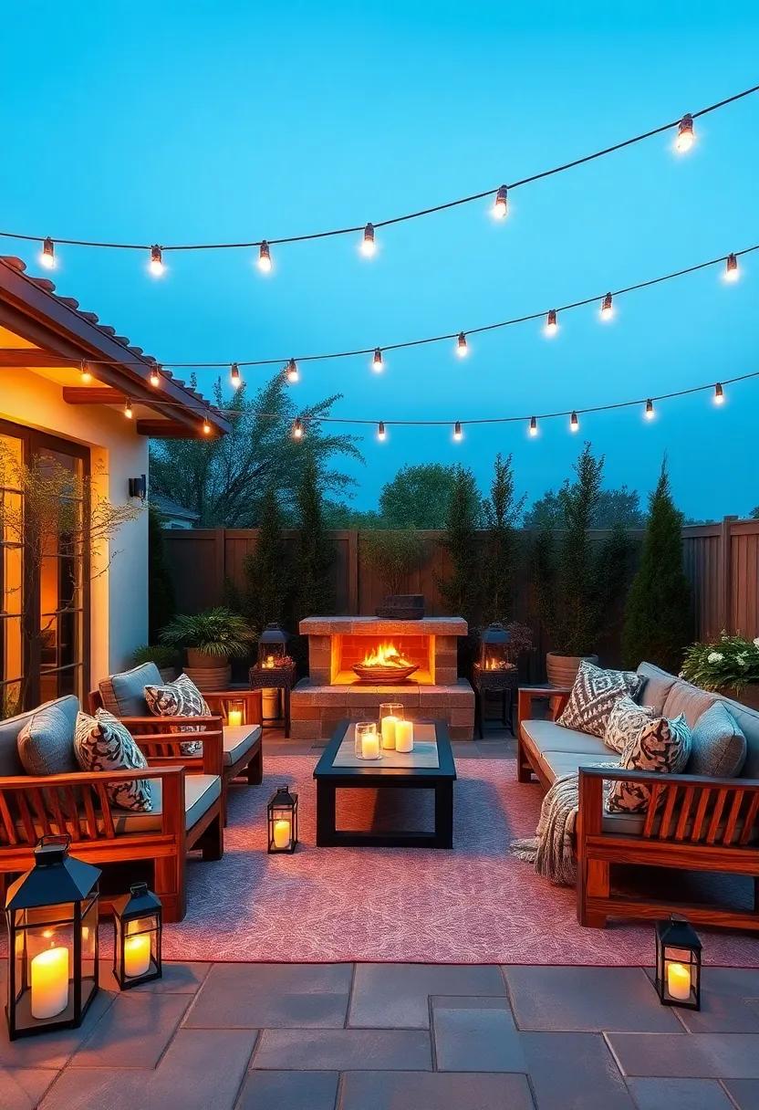 rustic Elegance: Blend warmth and sophistication with reclaimed wood furniture, cozy ​blankets, and lanterns that create ​a ​candlelit ambiance