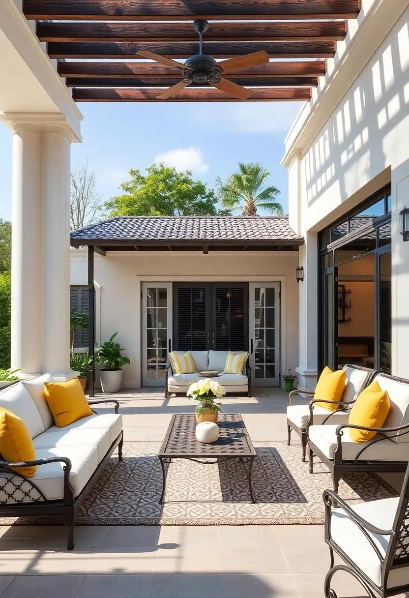 Timeless Elegance: Opt for classic furniture pieces,intricate details,and ⁢rich colors to evoke a sense of refinement in your outdoor‌ living ​area