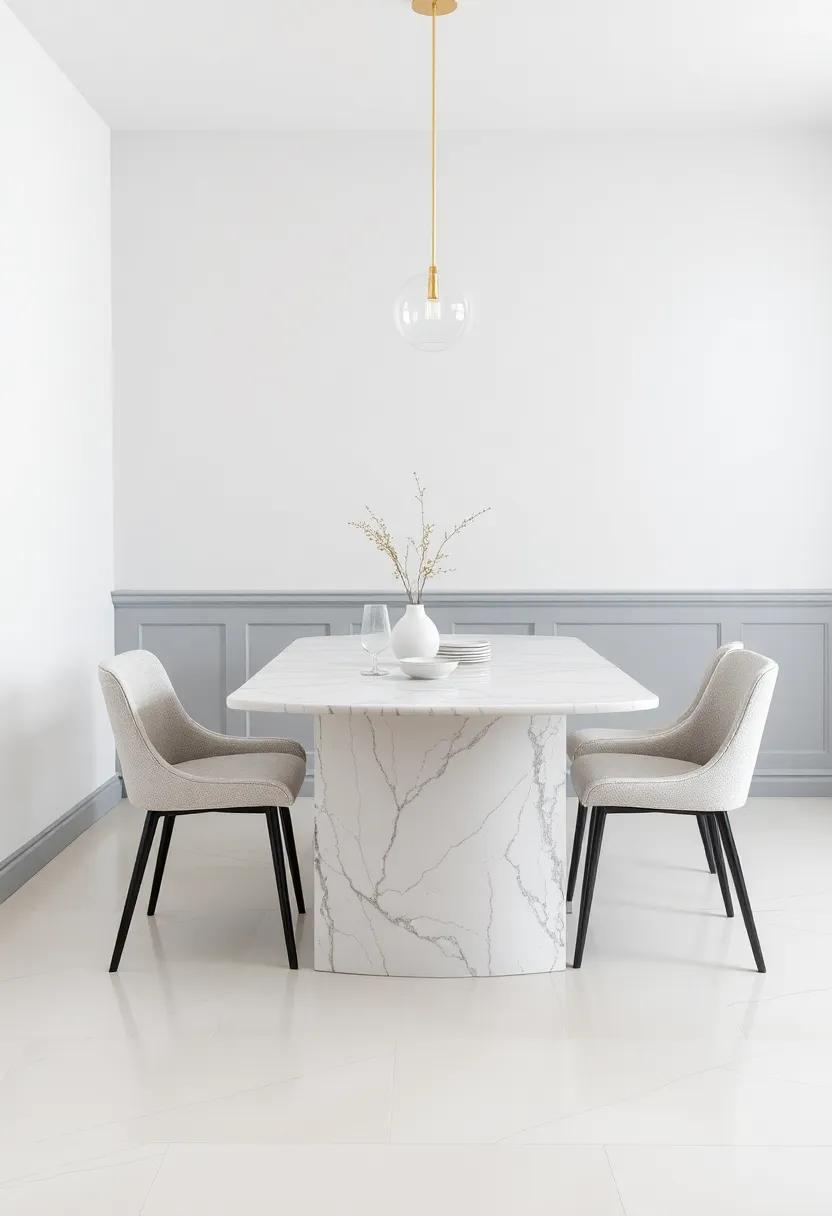 Functional yet Chic: select a marble dining table‍ with built-in ‍storage solutions for dining essentials,‍ merging function with‌ elegance seamlessly