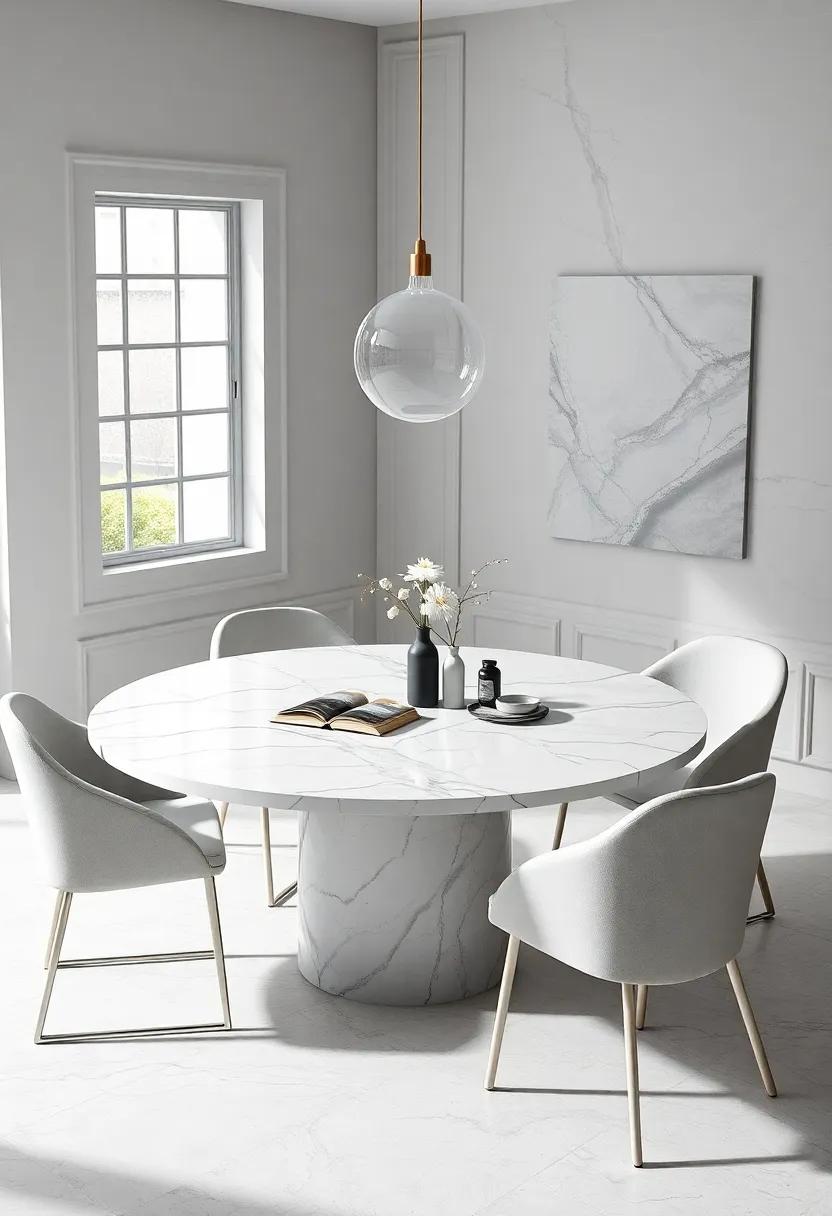 Functional​ Features: Invest in ⁣a marble⁢ table that doubles as⁣ a workspace, blending functionality with style for the‌ modern multitasker