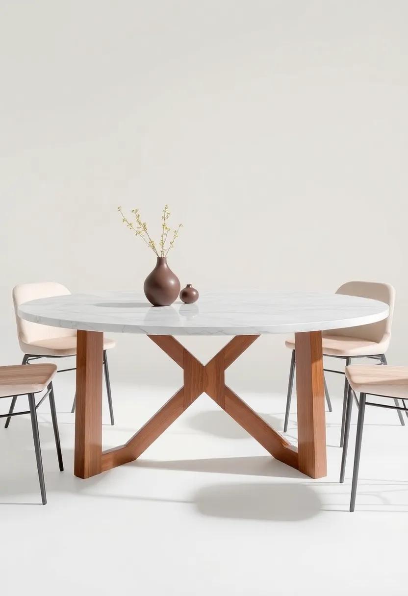 Mixed Materials: ‍A marble table ​featuring a mix of wood and⁣ metal⁤ elements creates an eclectic ​vibe that can ⁤enhance various ⁢design styles