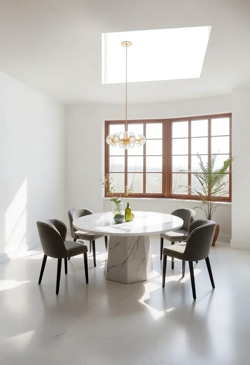 Sunkissed⁢ Spaces: Place your marble table near large windows to‌ capture sunlight,making your dining area bright and inviting throughout the ‍day