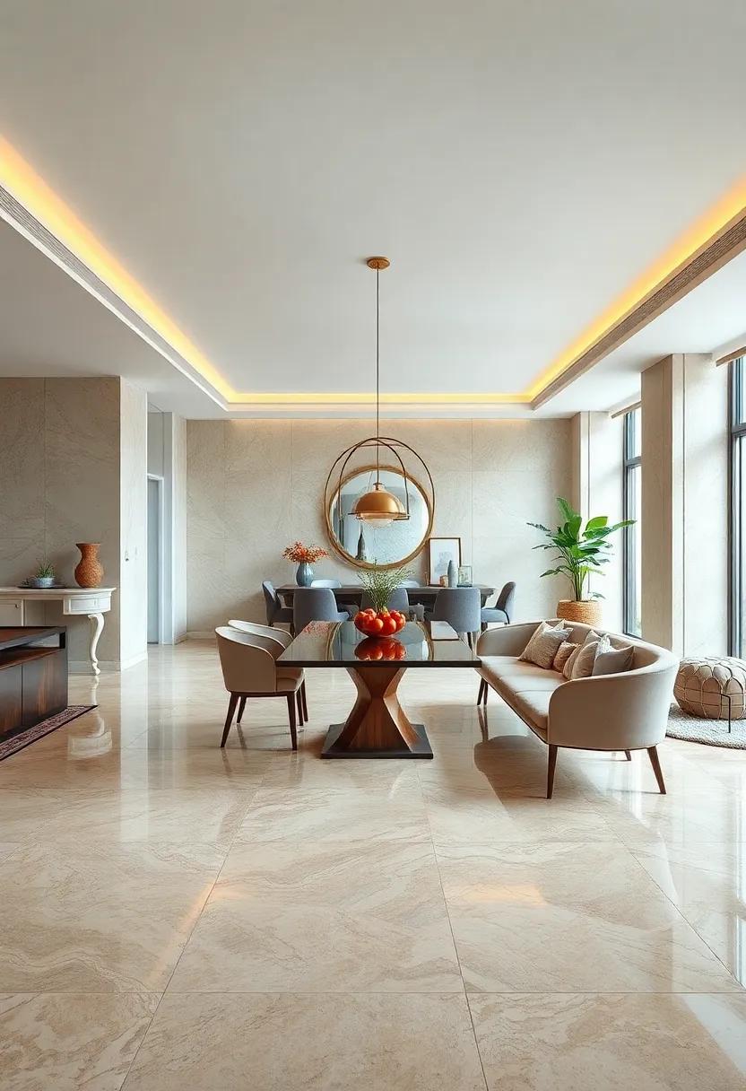 Taupe Marble Flooring Featuring ⁤Delicate Veins for a⁢ Soft Natural Look