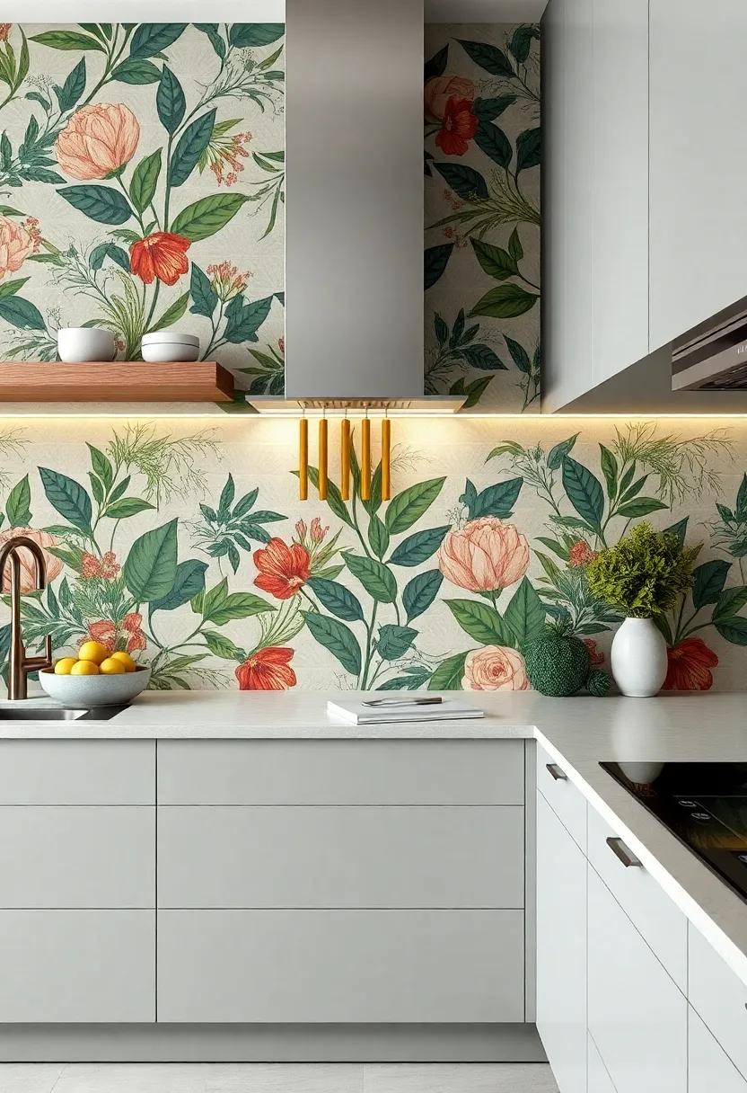Embracing Nature: Using Botanical ​Patterns In Your Kitchen Backsplash Design