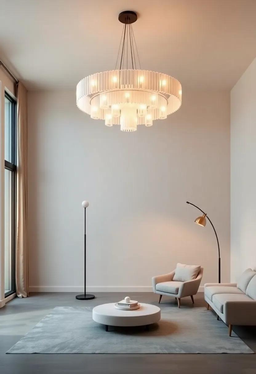 Modern Arc Floor Lamps: Use tall, arching floor lamps as striking statement pieces, combining style with functionality while redefining corner spaces