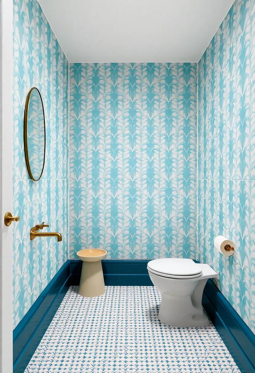 Bold⁢ Wallpaper: Make‌ a ⁤statement​ with patterned wallpaper ⁢that‍ reflects your personality, adding a‍ touch of⁣ modern​ flair ​without overwhelming the space