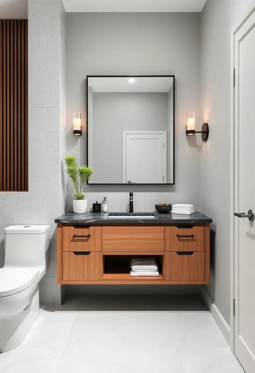 Elevated ⁣vanity: Opt for a high-end vanity with a striking countertop ‌and ample ​storage, ‌combining utility and ⁤visual delight‍ effortlessly
