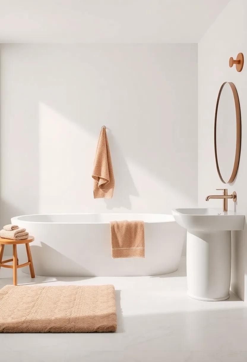 Luxurious Textiles: Invest ​in high-quality towels and rugs in rich fabrics to ​elevate the⁣ comfort ‌and ​style of your ​space