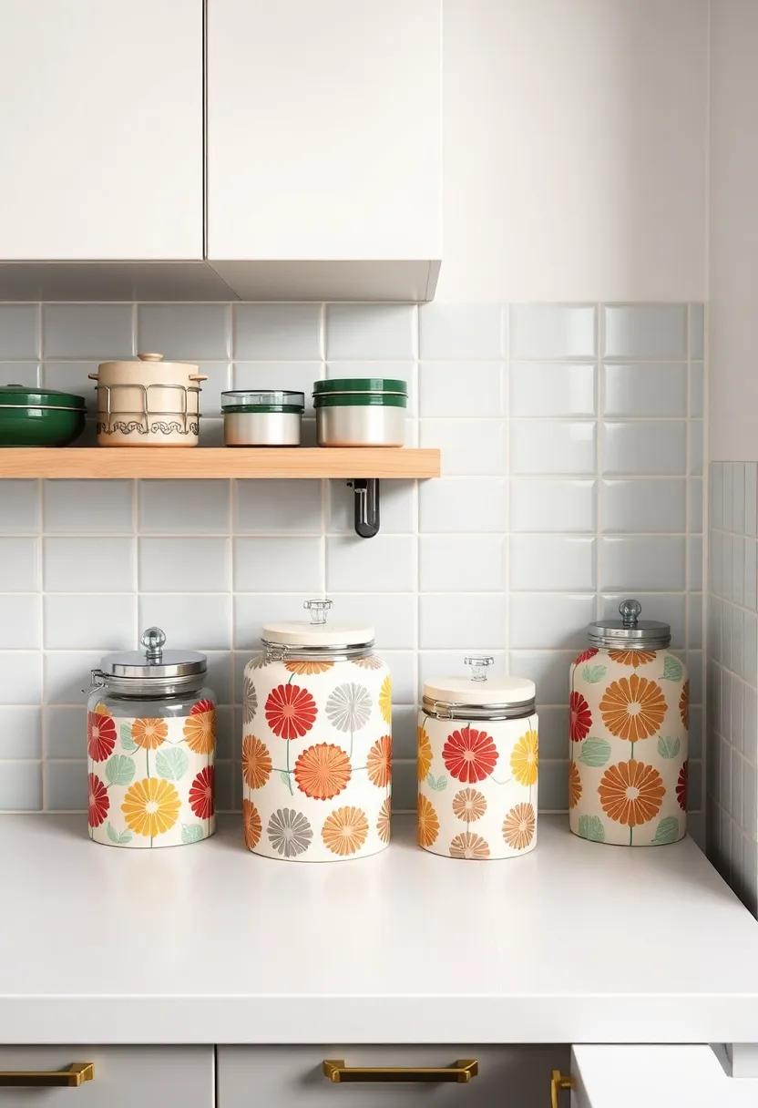 sunburst Splendor: With sunburst motifs in the light fixtures and textile accents, this kitchen captures the essence of mid-century modern design while being practical for everyday use