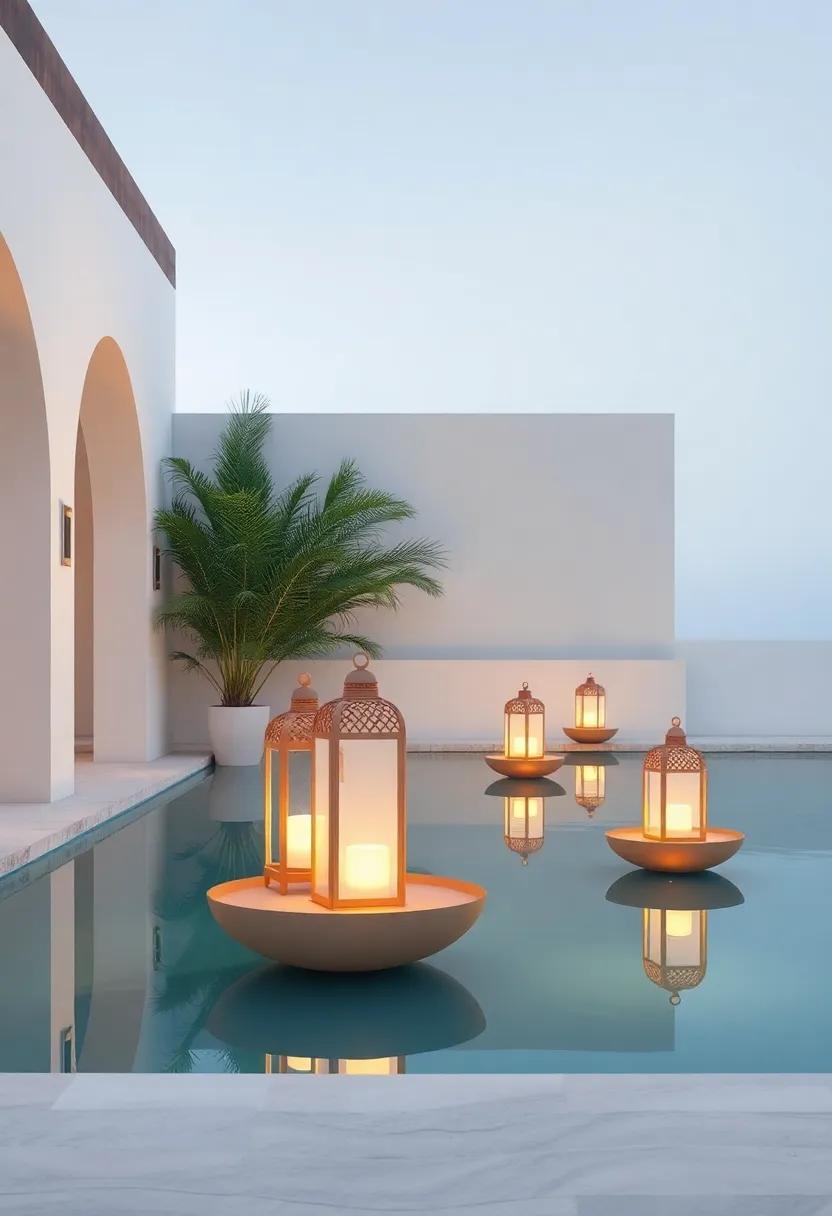 The Allure of Floating Lanterns Above Serenity Pools