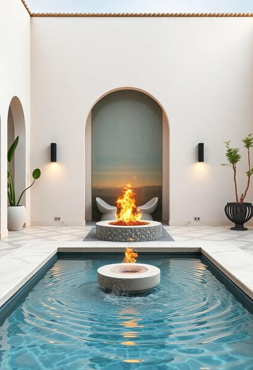 Opposing Elements: The Harmony‌ of Fire and Water in Outdoor Spaces