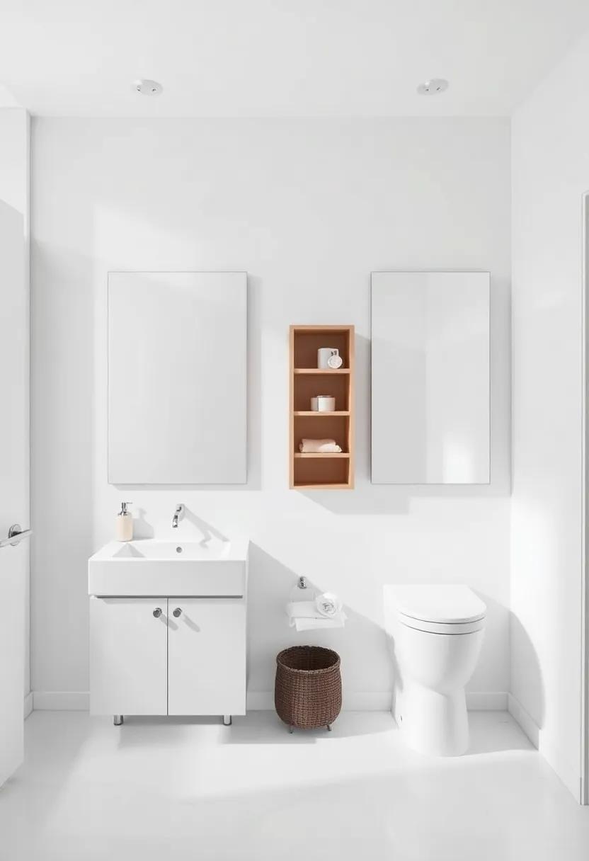 Multi-Functional Mirrors: ​Incorporate‌ mirrors⁢ with built-in⁣ shelving or⁣ storage compartments⁢ that⁣ enhance your space‌ while serving a practical purpose