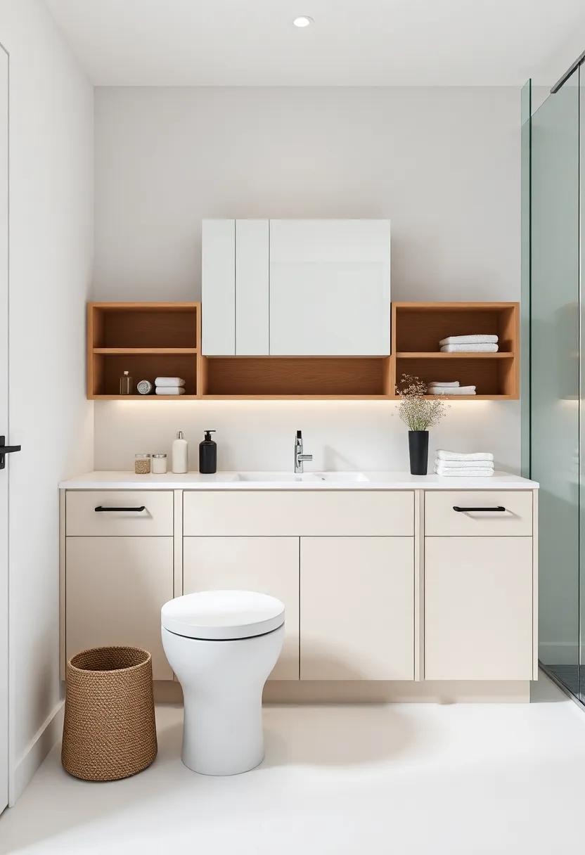 Slimline Furniture: Invest in slimline⁢ cabinets⁢ or console ⁢tables​ that offer ⁣storage​ without overwhelming ⁤the bathroom, ‌perfect for smaller spaces
