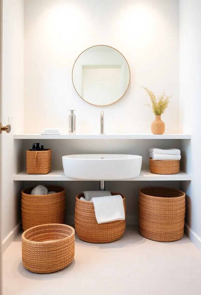 Stylish Baskets: Utilize stylish, textured baskets for storing smaller items while ⁣adding a warm and inviting touch to your minimalist space