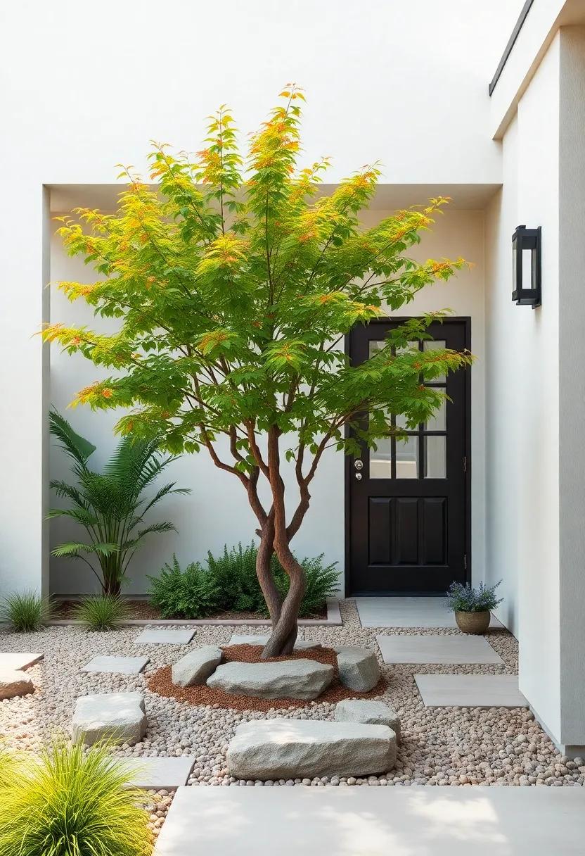 Incorporate a single, ‌sculptural tree like​ a Japanese​ maple ⁣to serve as a ‍focal point and ⁢bring‍ elegance