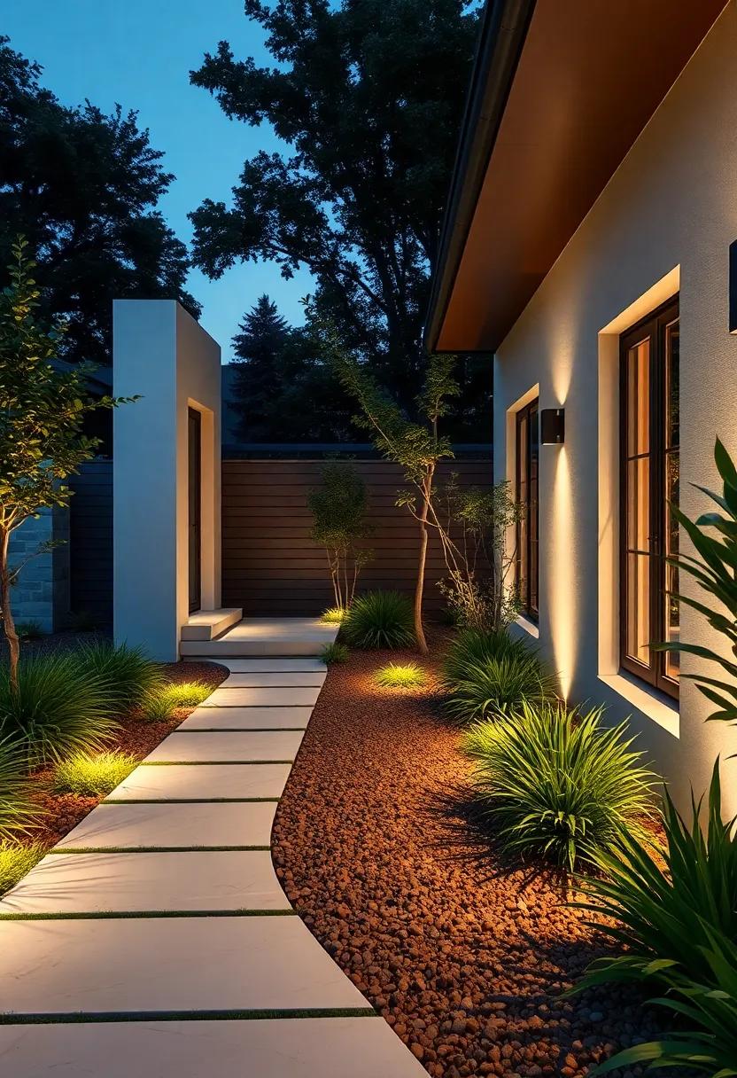 Add soft, indirect ⁣lighting​ along pathways to enhance safety and⁣ ambiance during evenings