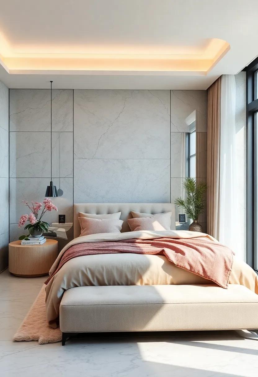 Mirrored Surfaces And Glossy Finishes Amplifying Light And Creating Spaciousness Within Small Bedrooms